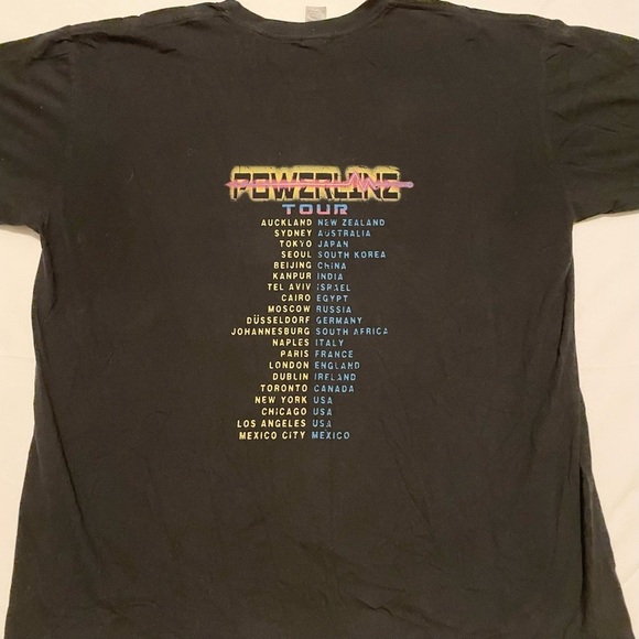 Powerline Stand Out World Tour 94 Tee Shirt Size 3XL Tshirt - Picture 9 of 16